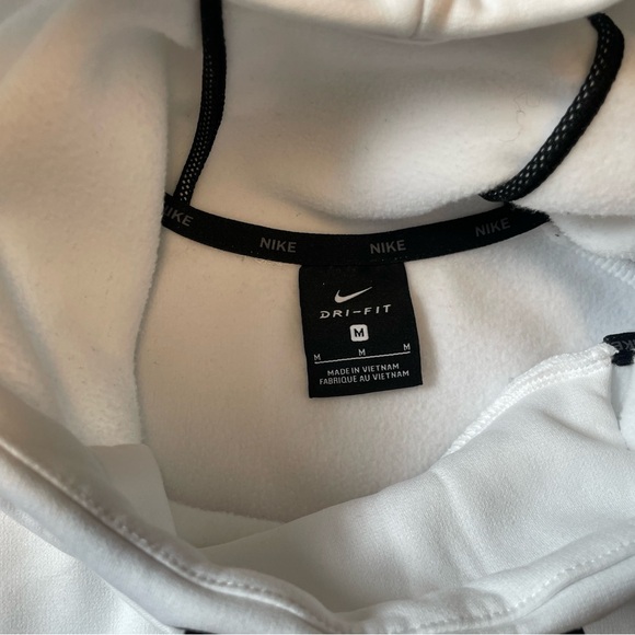Nike White Hoodie with Black Logo - Picture 3 of 3